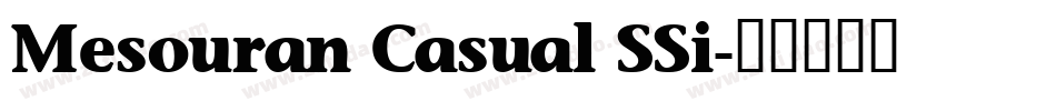 Mesouran Casual SSi字体转换